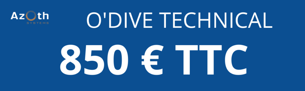 Prix public O'Dive Technical-850 €